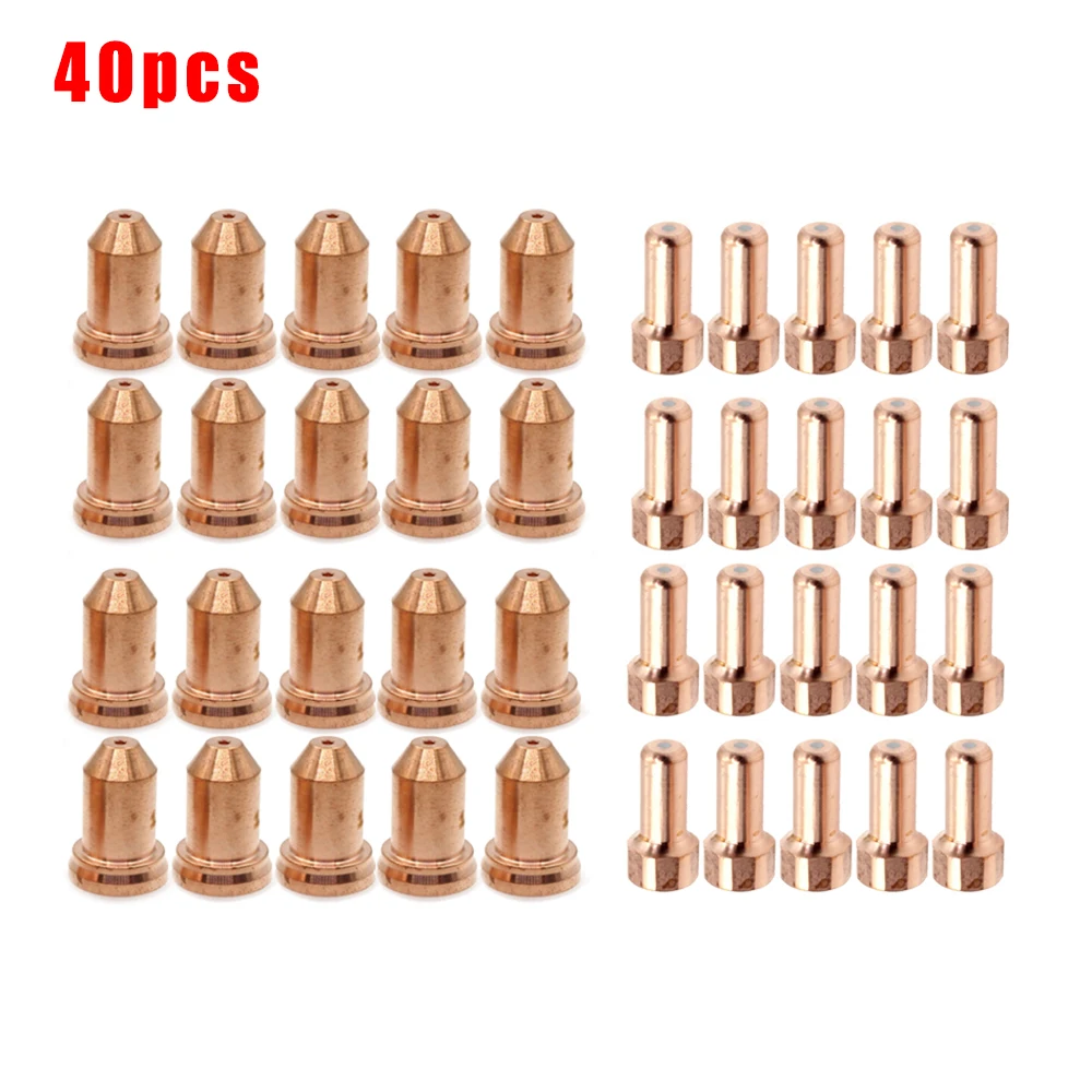 

40PCS Plasma Electrode Tip Nozzle For Unimig SC80 Torch Razor Cut 45 Cutter Replace SC8004 WSP-061002 Plasma Cutters