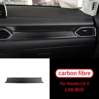 for mazda cx 5 2017 2018 1pcs real carbon fiber copilot dashboard stripe trim car interior accessories car interior supplies