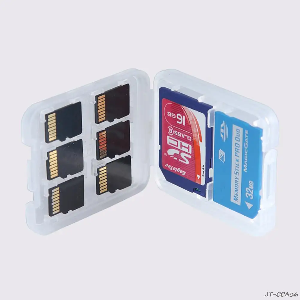 

8 Slots Micro SD TF SDHC MSPD Memory Card Protecter Box Storage Case Holder