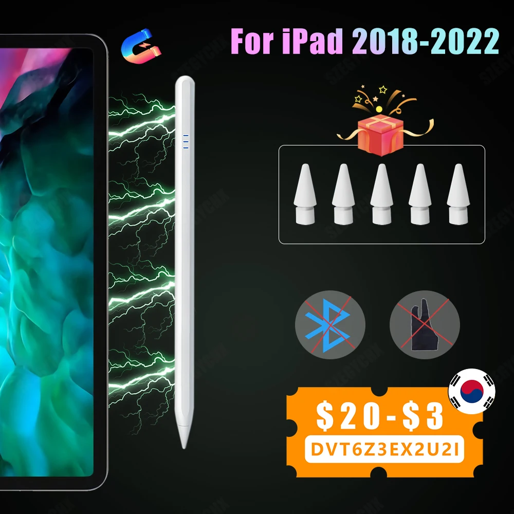 

Стилус Bluetooth 2323 LSM для Apple Pencil 2 iPad Pencil Air 5 Air 4 Pro 11 10,2 Air 3 10,5 Mini 6 5 4 2022 2021 2020 2019 2018