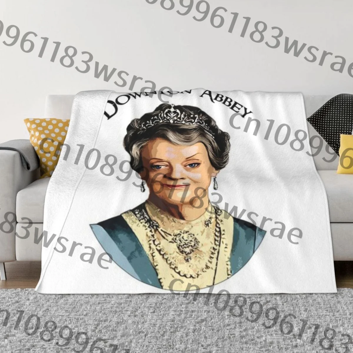 Ультрамягкое Флисовое одеяло Downton Abbey Lady фиолетового Краули