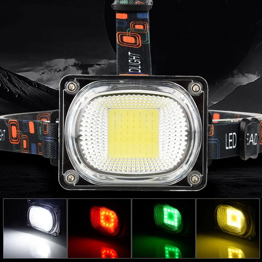 

Light Outdoor Lighting Work Maintenance Searchlight COB LED Headlamp Lantern Flashlight Camping Fishing Headlights