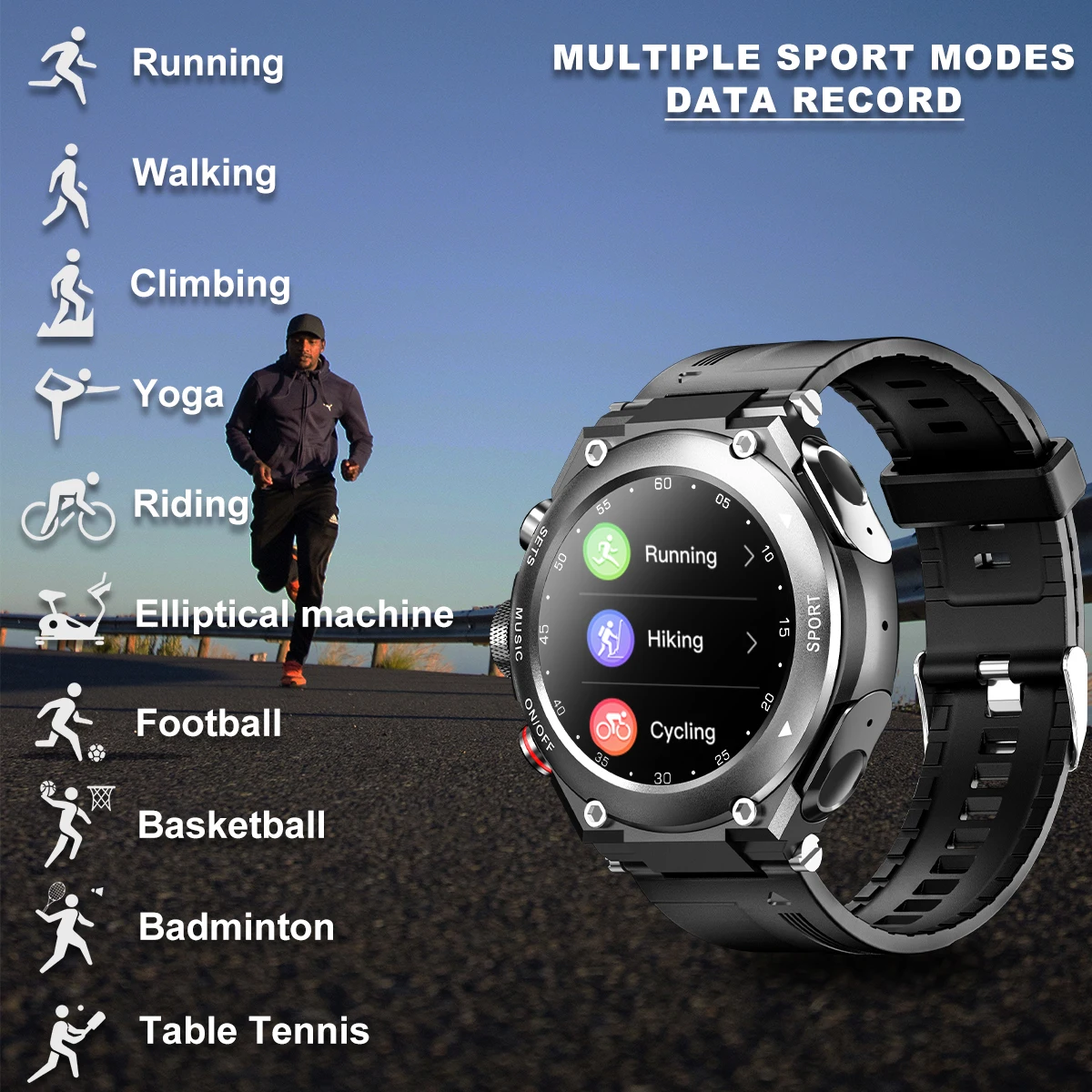 T92 Smart Watch 2 in 1 TWS Wireless Headphone Local Music Call Men Women SmartWatch Heart Rate Waterproof Sports Smartwatch