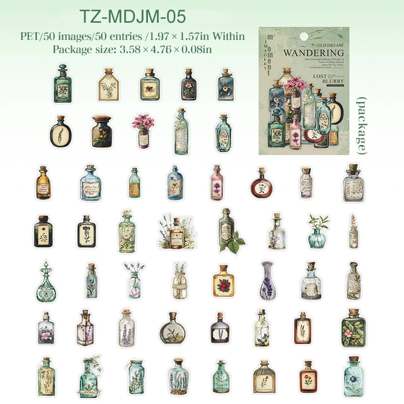 

Jianwu Dream of Delirium Series наклейки для журналов и канцелярии