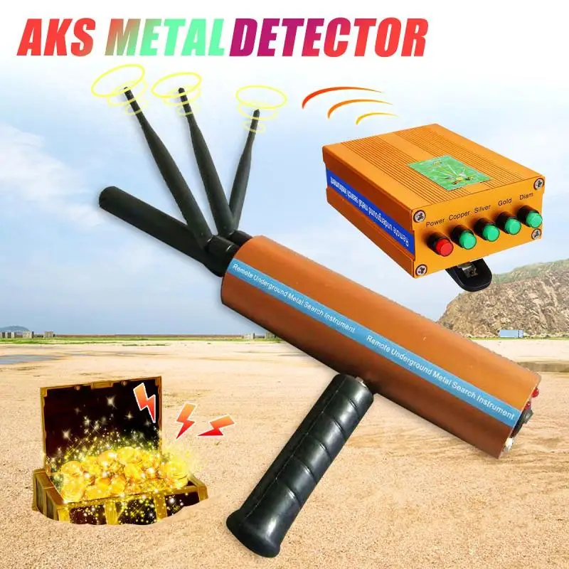 AKS Metal Detector Enhanced Signal Remote Positioning Handhold 3D Underground Metal Finder Gold Gems Diamond Detector
