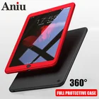 Чехол для iPad 2, 3, 4 Air 2 3 MINI Pro 10,5, чехол из закаленного стекла с силиконовым покрытием 360, чехол с полным покрытием для iPad 10,2, 2021, 9, 8, 9,7, 6