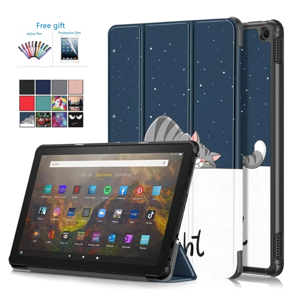 

Для Amazon Fire HD 10 2023 чехол 10,1 дюймов Тонкий трехскладной Магнитный смарт-чехол для Amazon Fire HD10 2023 10,1 "планшетов