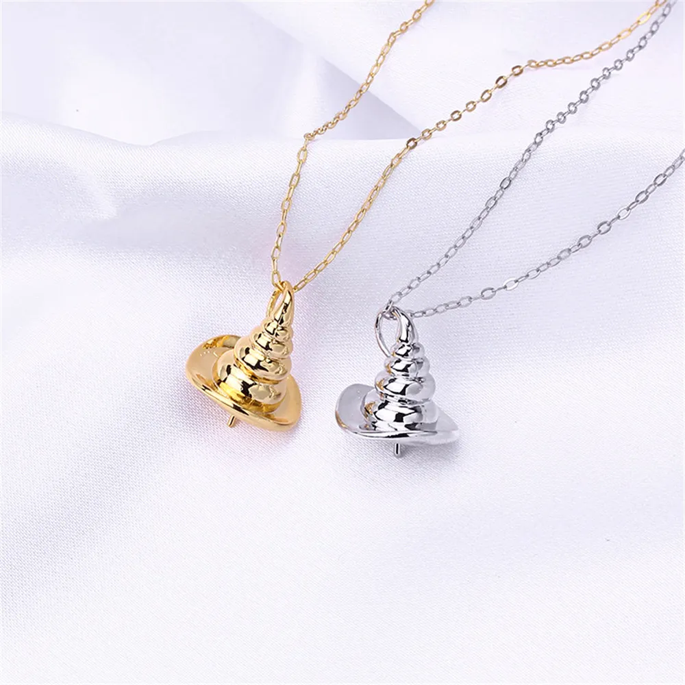 Внутреннее 14k позолоченное жемчужное ожерелье Волшебная Шляпа кулон DIY