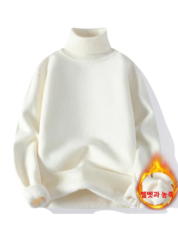 GxG мужской свитер с высоким воротником 2024 осень и зима новая молодежная мода