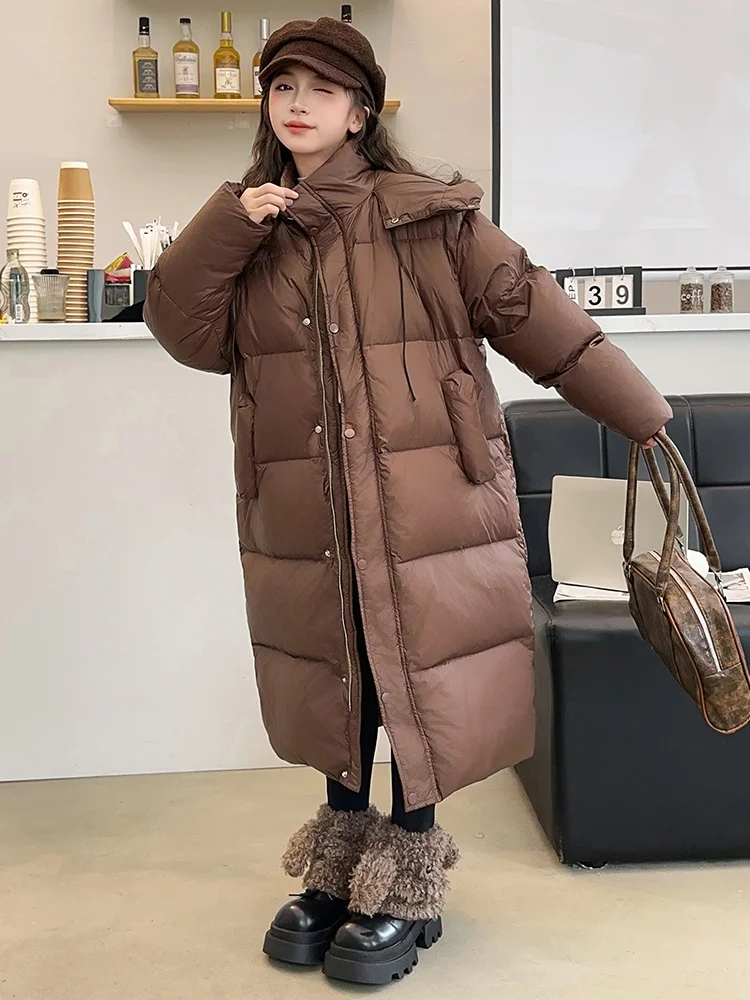 Зимняя одежда для женщин и детей старшего возраста пуховик 2024 новинка корейский