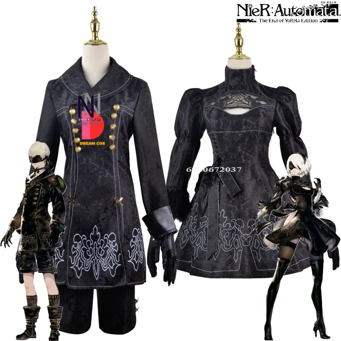 Games Nier Automata Cosplay Costume Yorha 2B 9S Sexy Outfit Suit Women Role Play Costumes Girls Halloween Party Fancy Dress