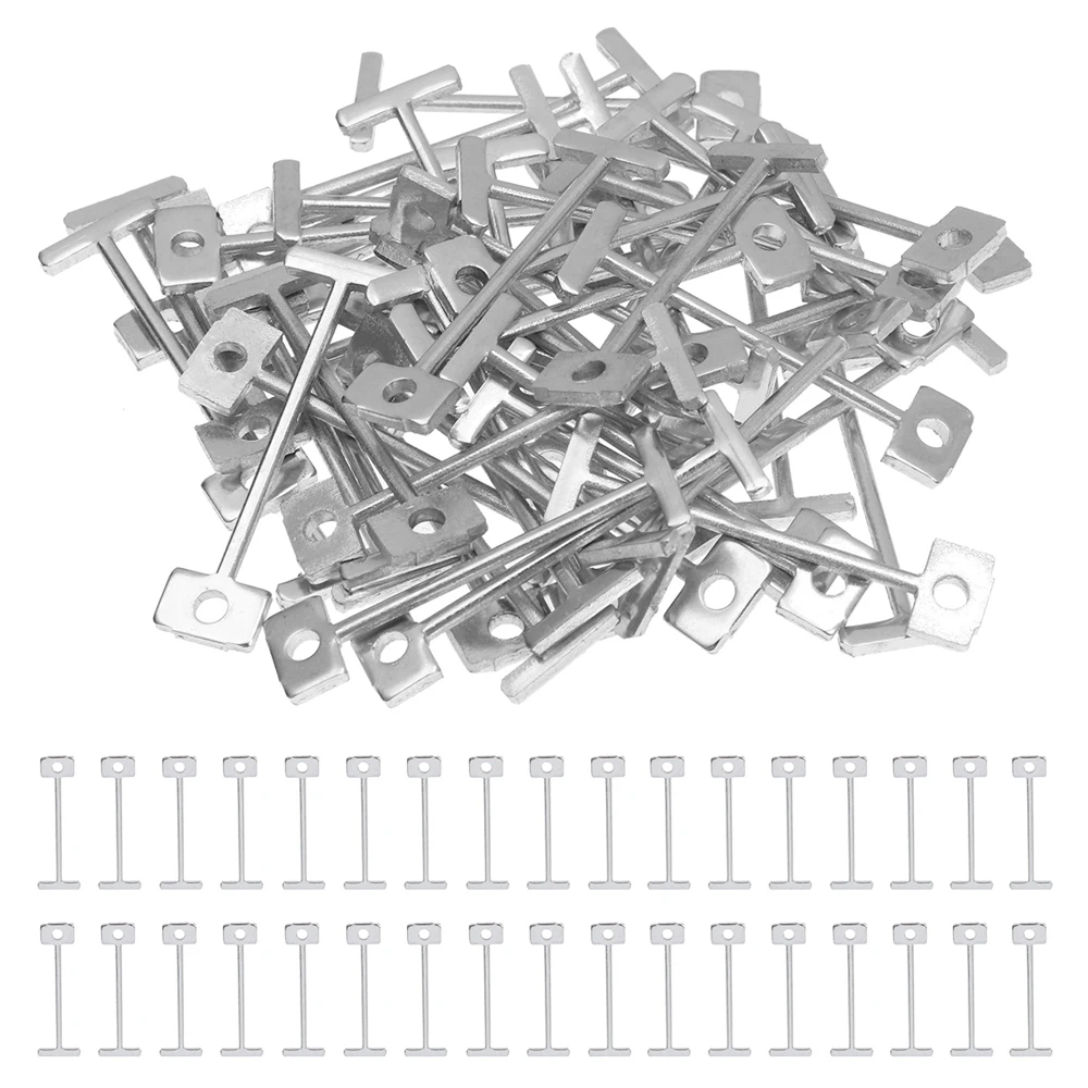 

50/100Pcs Level Wedges Tile Spacers for Flooring Wall Tile Carrelage Level Replaceable Steel Needles Locator Spacers Plier