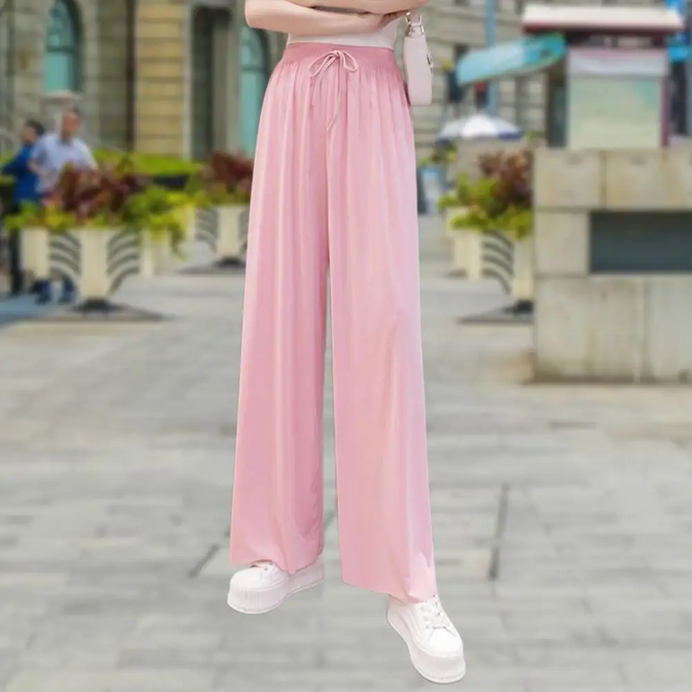 

Attractive Pants Solid Color Female Women Pants Pure Color Temperament Pants