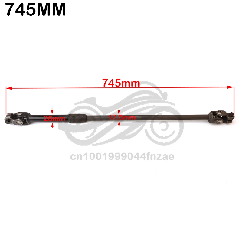 

745mm 30T Adjustable Steering Knuckle Go Kart U joints Shaft Rod of 200CC 250CC utility vehicle Buggy UTV Bike Parts