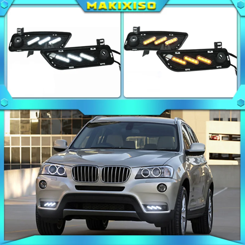 Фонарь СВЕТОДИОДНЫЙ дневной ходовой 3 цвета для BMW X3 F25 2009 - 2013 |