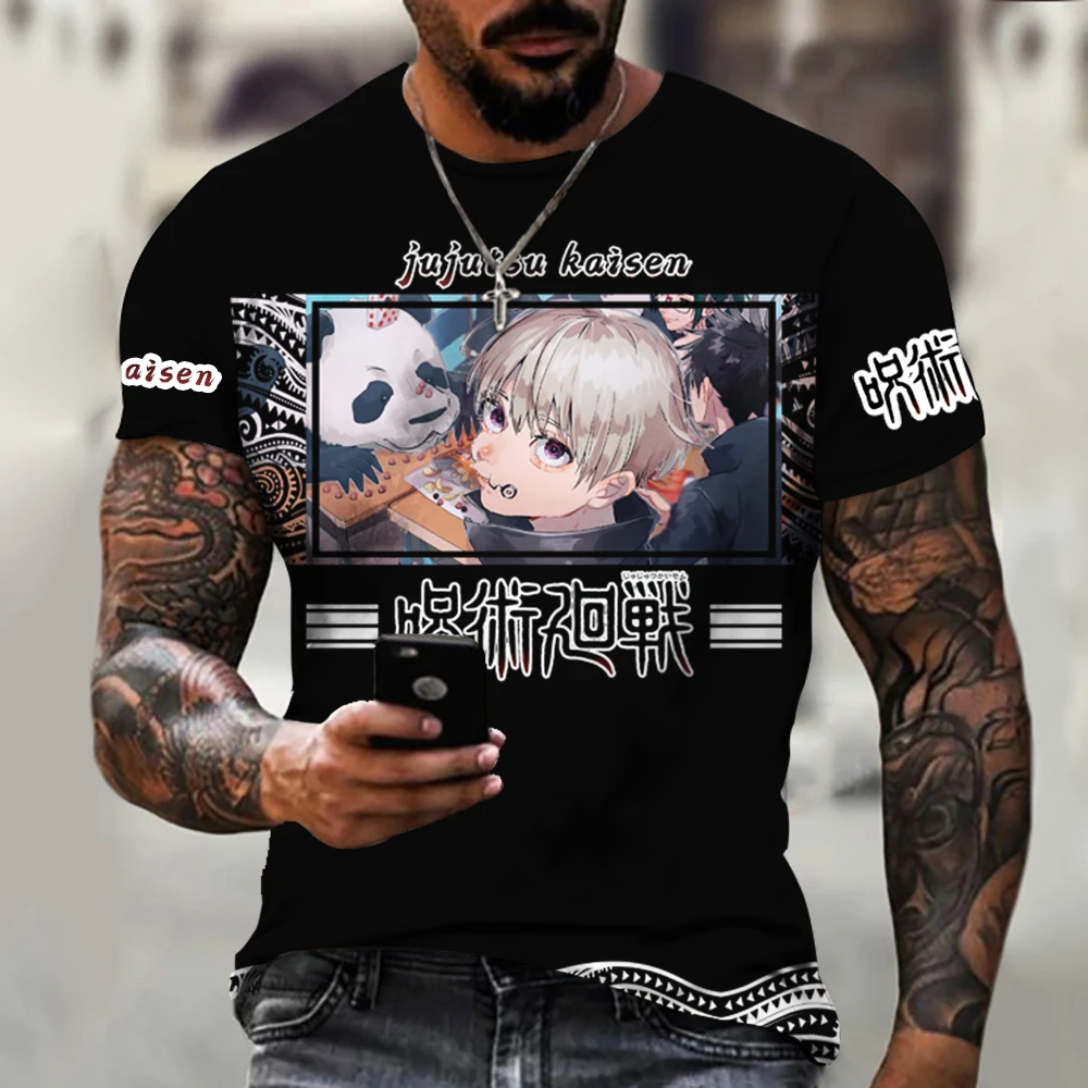 

Anime Short Sleeve T Shirt Jiu Jitsu Kaisen Summer Round Neck Hip Hop Boys Girls Unisex Hot Sale Comfortable Handsome Guy