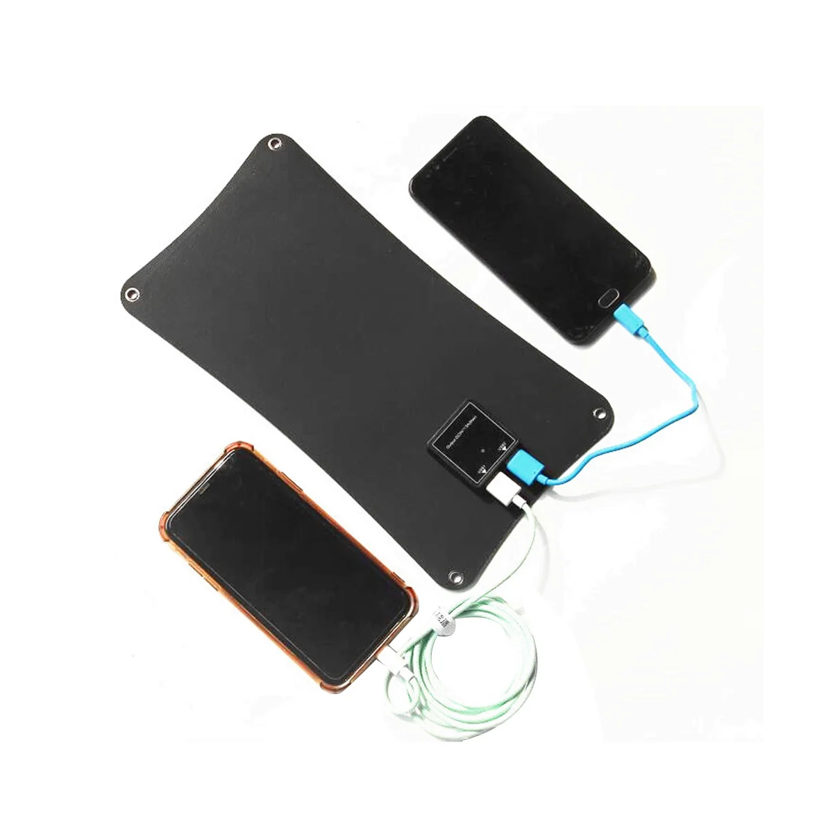 10 Вт 5 В солнечная панель с двойным USB-портом + система зарядки карабином ETFE