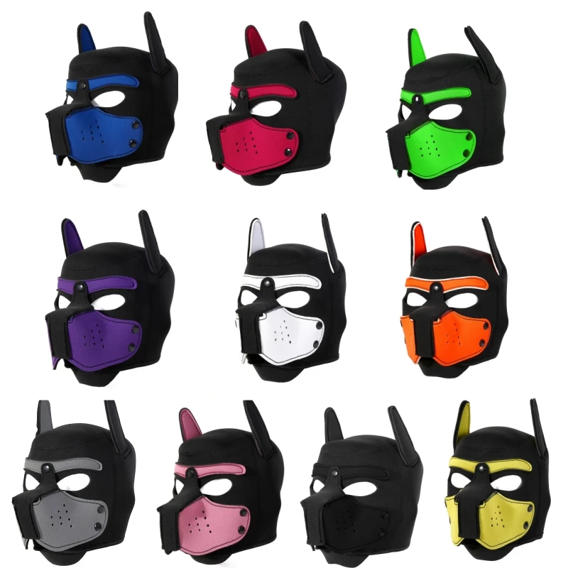 Маскарадная маска для щенков 10 цветов