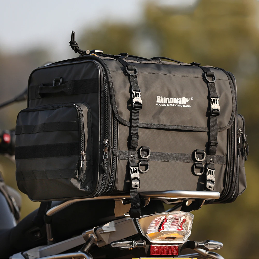 Расширяемая мотоциклетная сумка на заднее сиденье большой емкости