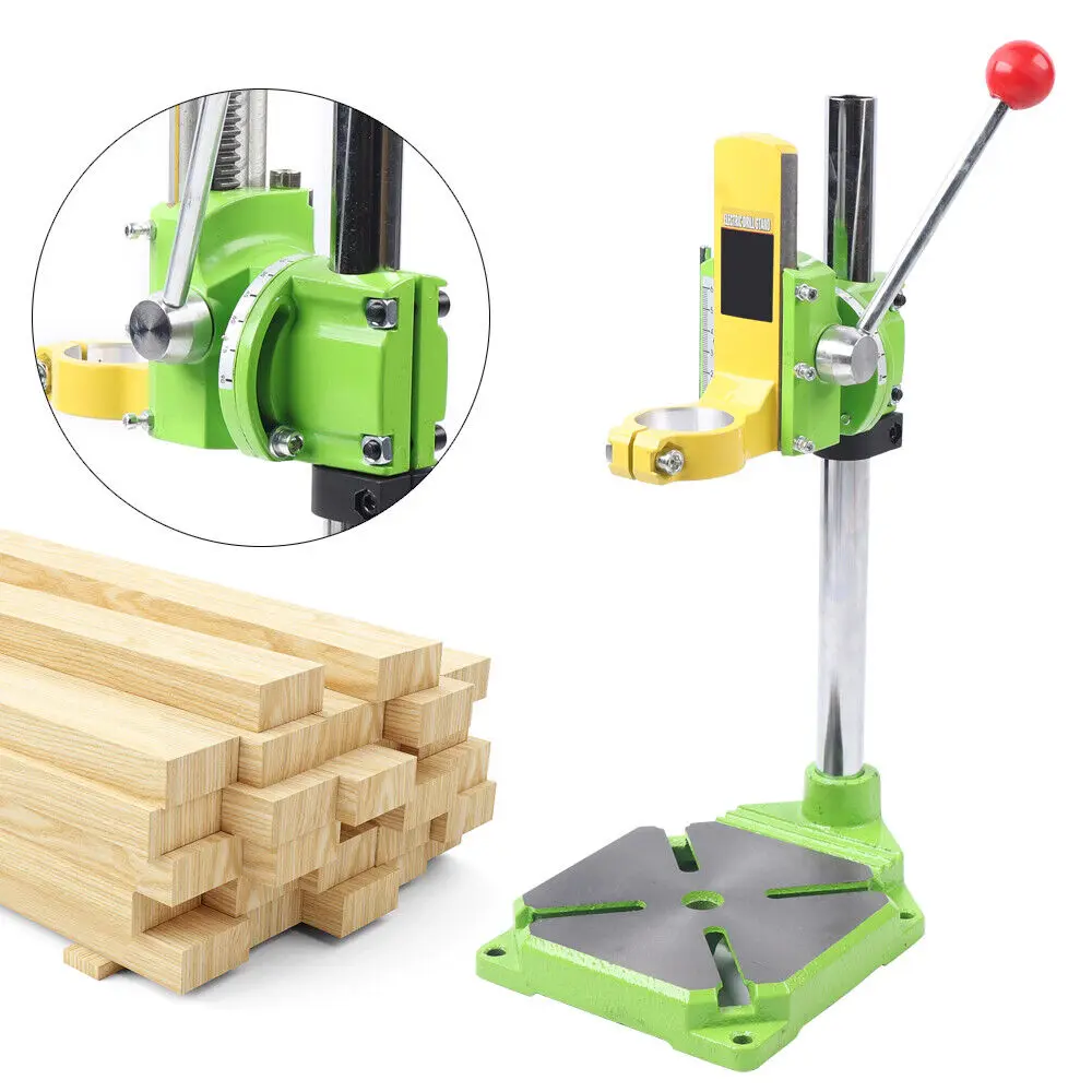 

Bench Drill Press Stand Clamp Workbench Pillar Clamp Drilling Holder 90° Adjustable Repair Tool