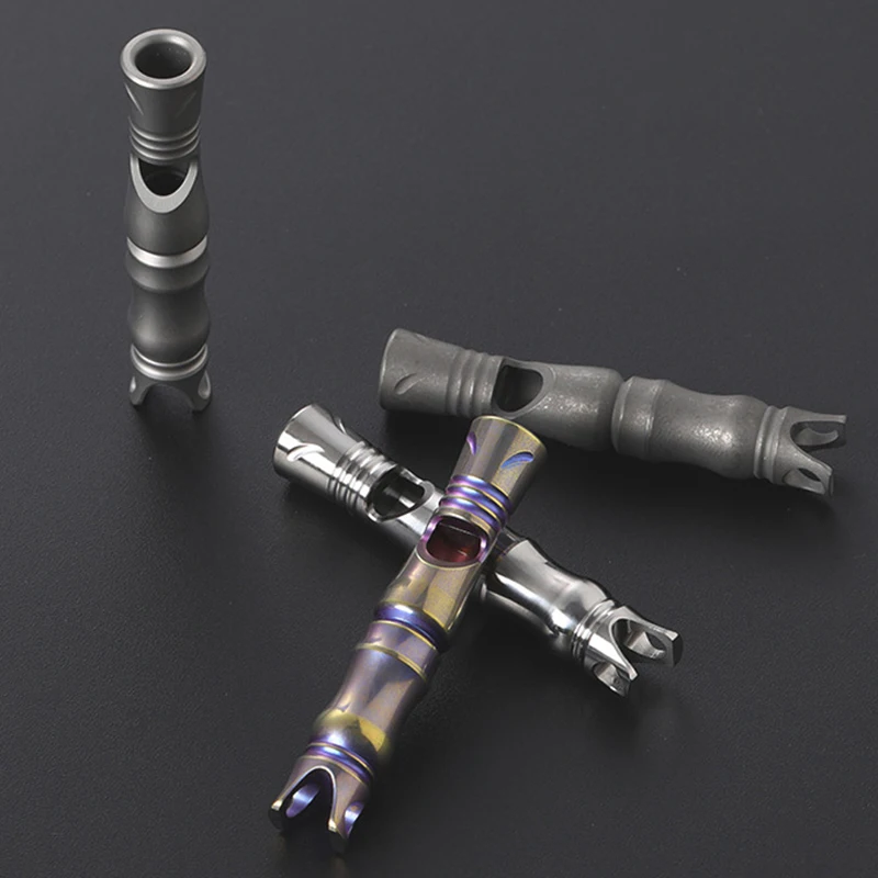 

Titanium Alloy Whistle High Frequency EDC Outdoor Survival SOS Whistle
