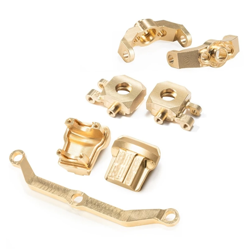 

Brass Steering Block Caster Block Axle Cover Steering Link For Traxxas TRX4M TRX-4M 1/18 RC Crawler Car Accessories