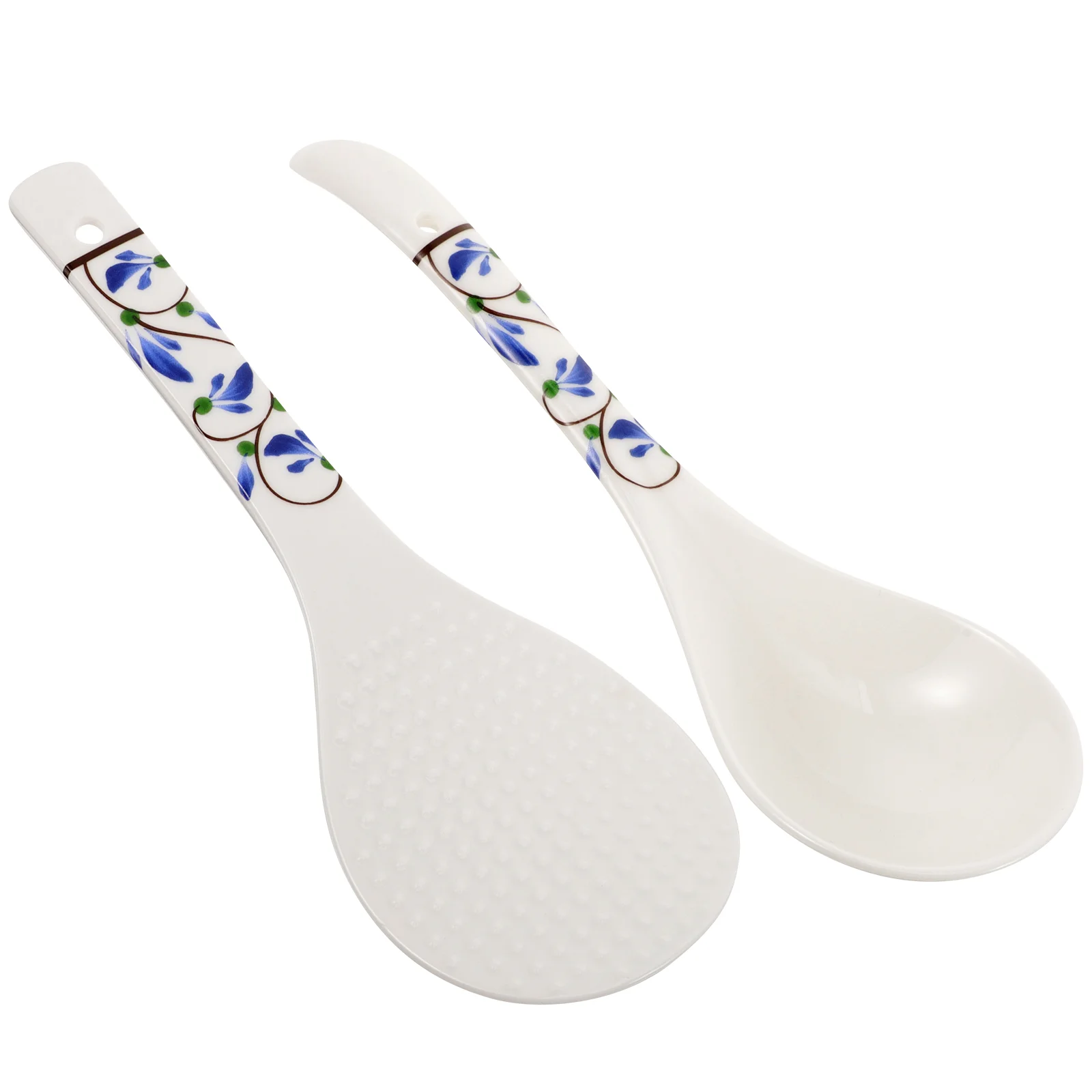 

Storage Bucket Food Serving Spoon Replaceable Dinner Spoons Soup Ladle Rice Paddle