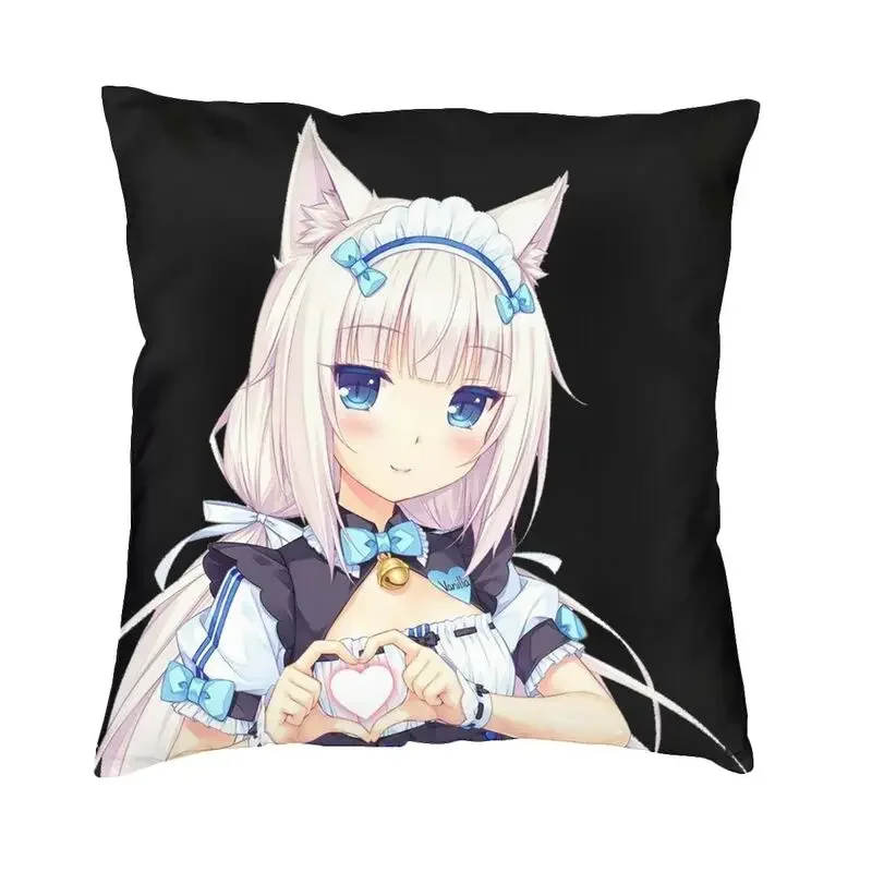 

Наволочка для подушки Nekopara Shigure, домашний декор, принт, любовь, приключения, игра, декоративная подушка для дивана, двусторонняя