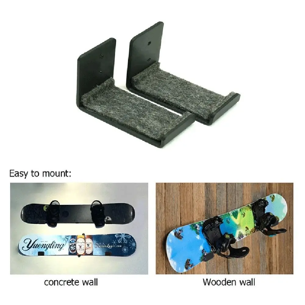 Wall Mount Shelf Brackets Metal Skateboard Display Rack Durable Skis Mounting Brackets Home