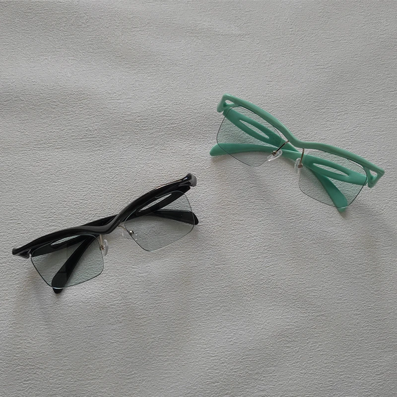 Очки солнцезащитные унисекс квадратные без оправы 2 шт.