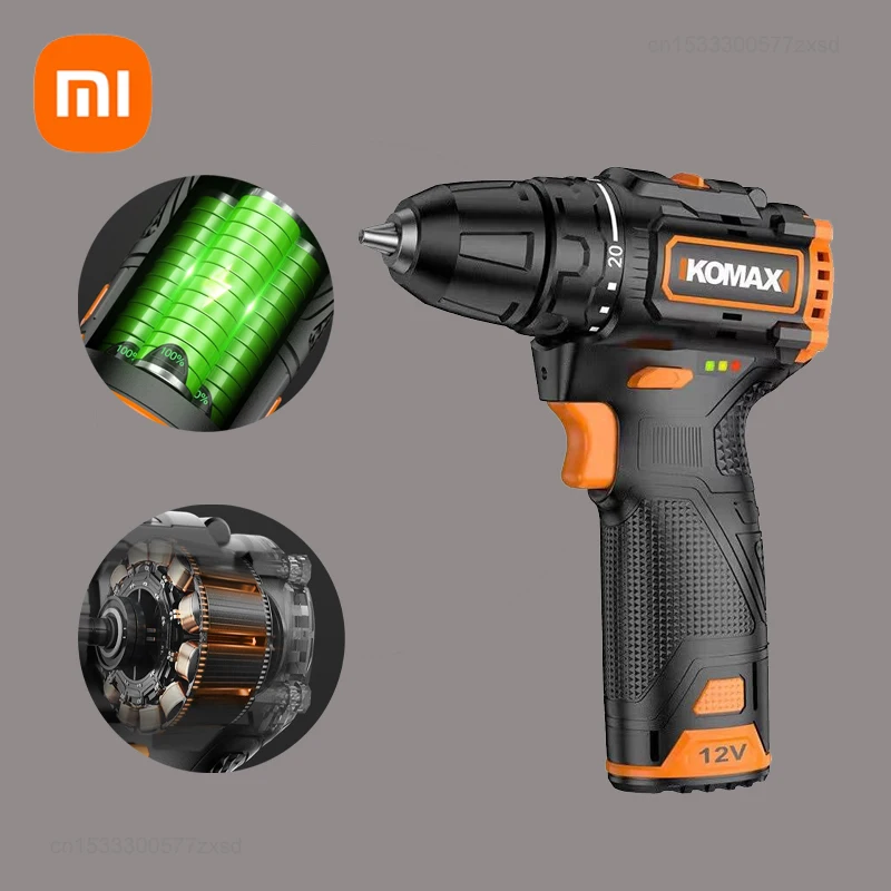 

Xiaomi KOMAX Wireless Impact Electric Cordless Screwdriver Multi-function Power Tool Repair Electric Drill Household Screwdriver