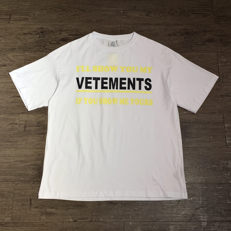 

Simple Vetements T Shirt 2023 Letter Printed T-shirt Short Sleeve Graphic T Shirts High Quality Men Women Tops Tees