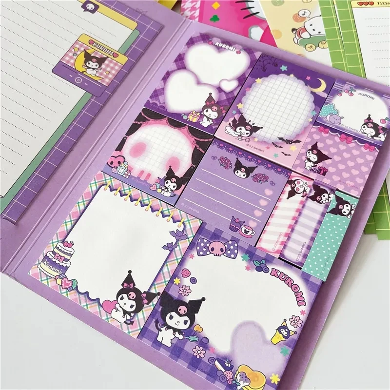 

Cute Sanrio Convenience Book Anime Hello Kitty Kuromi My Melody Note Book Kawaii Paste Notepad Memo Stationery Student Office