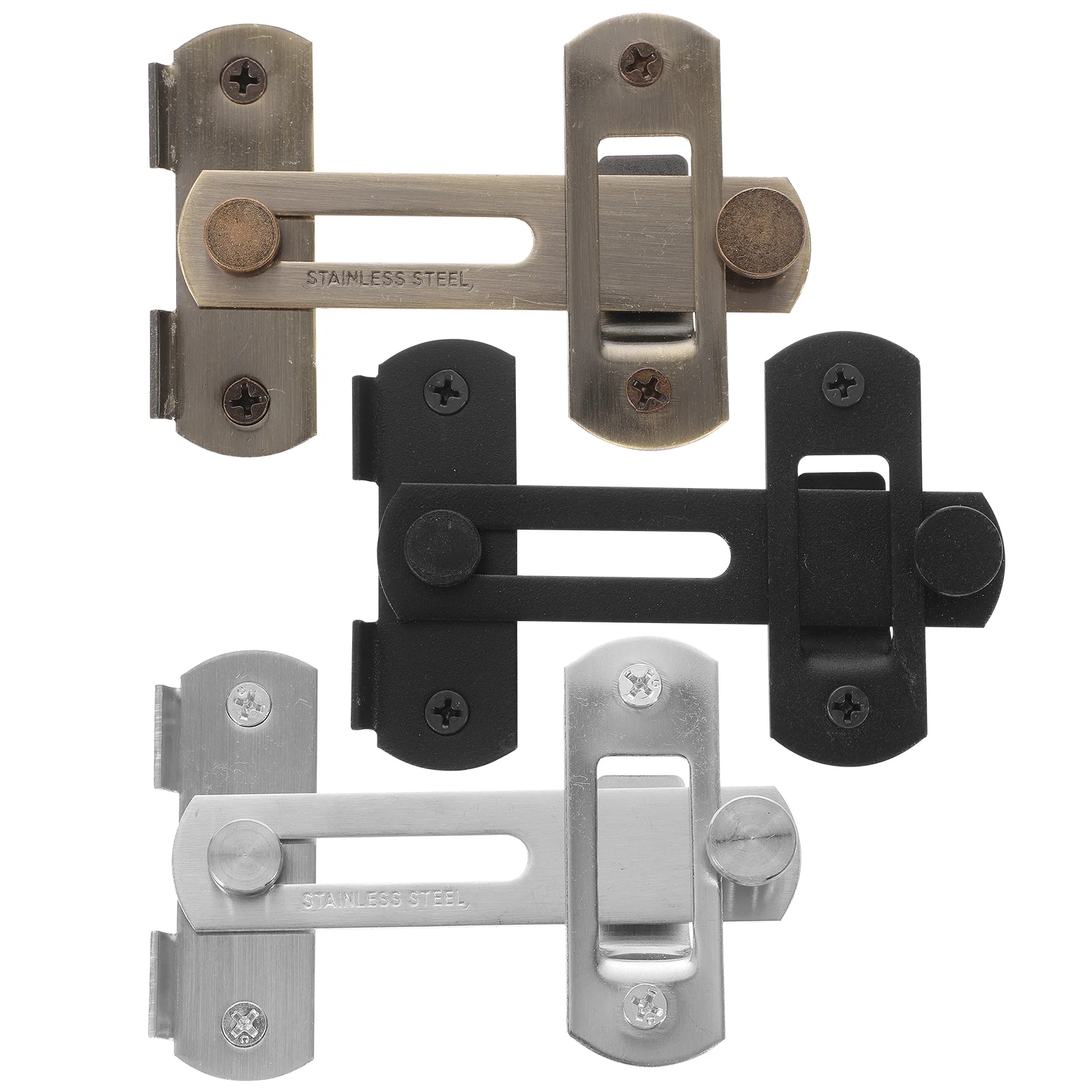 

3pcs Gate Latch For Wooden Fence 90 Degree Door Latch Barn Door Lock Door Clasp