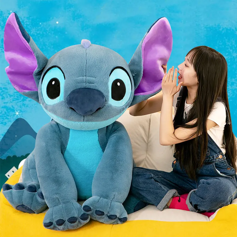 Disney Lilo&Stitch Plush Stuffed Doll Kawaii Animal Couple Sleeping Pillow Softmaterial Toy For Children Gift Giant Size