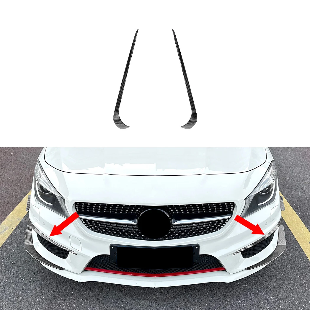 

Передний бампер, крышка вентиляционного отверстия, накладка, глянцевый черный для Mercedes Benz CLA Class C117 AMG Line 2013-2015, спойлер впускной рамы, сплиттер