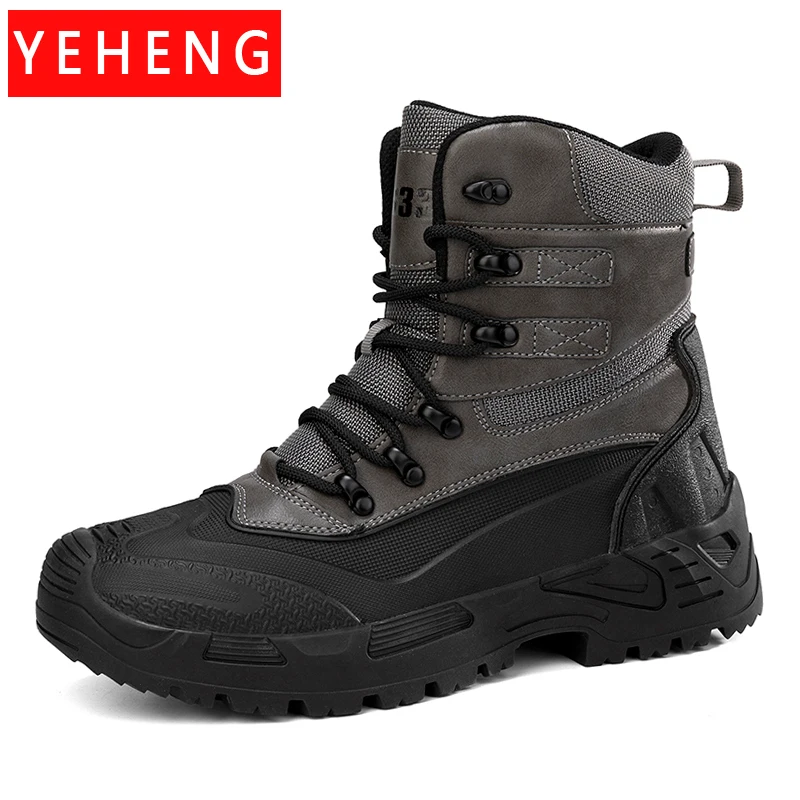 

Мужские брендовые военные ботинки, уличные Нескользящие походные ботинки, большие размеры, тактические ботильоны для пустыни, Боевая армейская рабочая обувь, мужские кроссовки