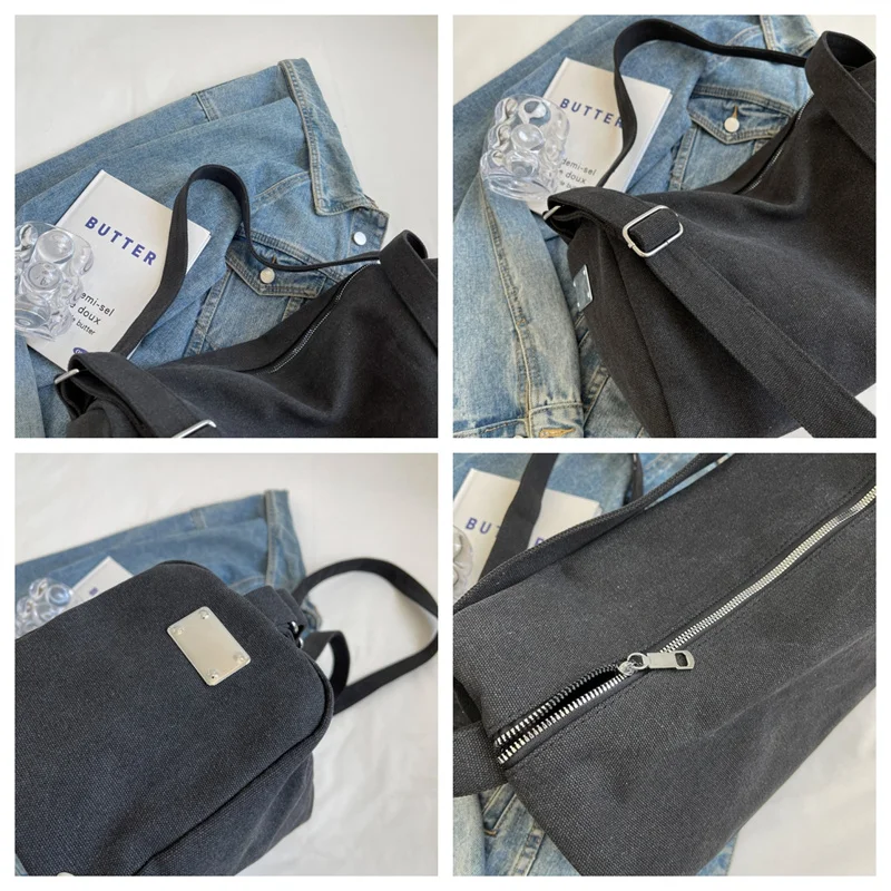 Женские Модные холщовые сумки на плечо вместительные повседневные светильник