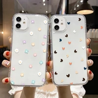 phone case for samsung s22 ultra case clear love heart galaxy s21 s20 fe s10 plus note 20 ultra m51 m11 m31 m32 a01 a02 covers