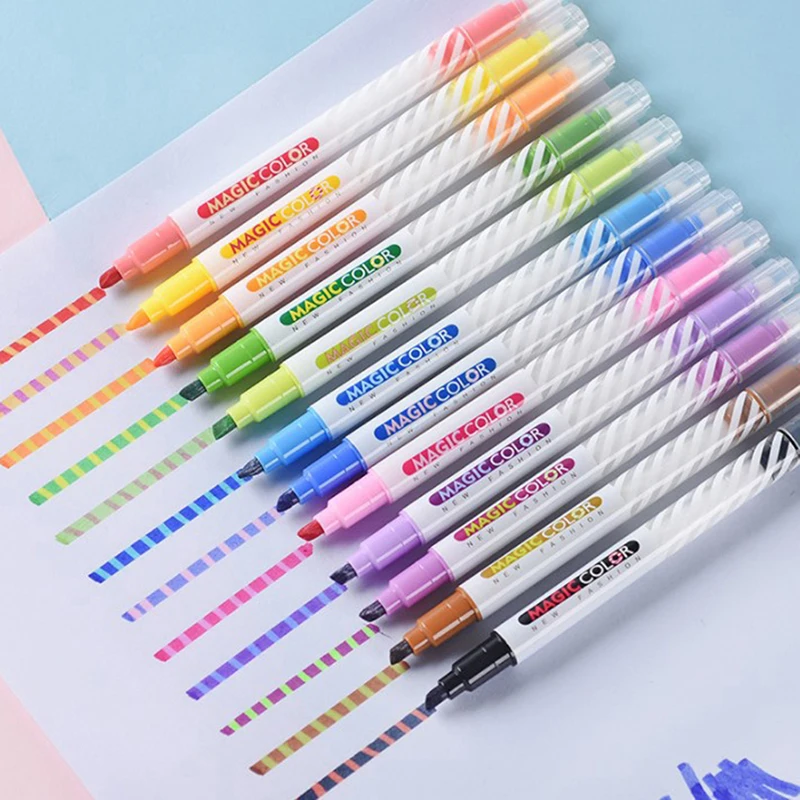 

12 шт. двухсторонние флуоресцентные маркеры для цветов