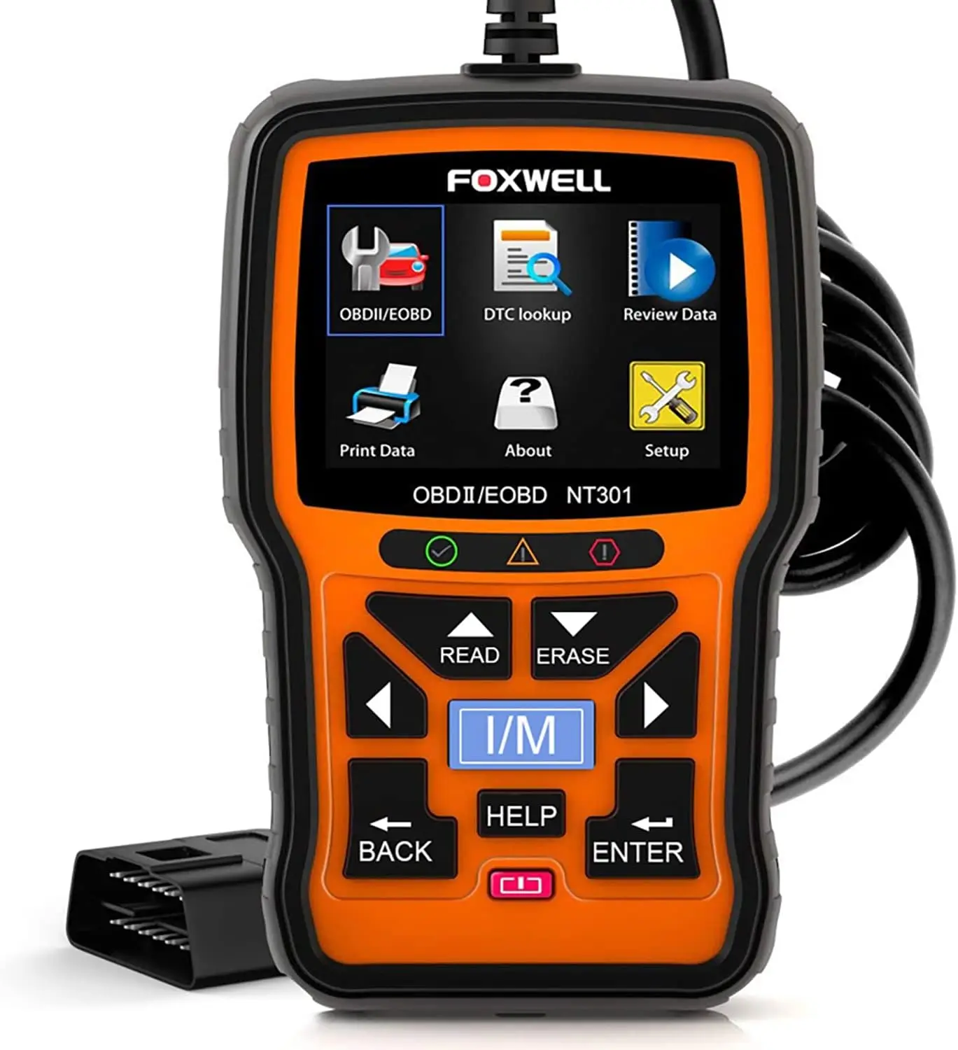 

NT301 OBD2 Scanner Live Data Professional Mechanic OBDII Diagnostic Code Reader Tool for Check Engine Light