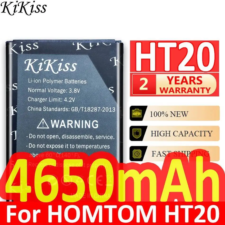 Фото Замена аккумулятора мобильного телефона 4650 мАч премиум-класса для Homtom HT20 №1