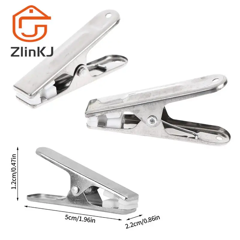 

Hot sale 4Pcs/Set Clothes Clips Stainless Steel Clothespin Hanging Pins Clamps Home Pegs Laundry Underwear Pegs
