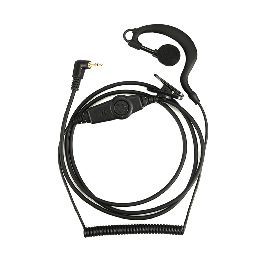 

1pin 2.5mm G-shaped Ear Hook Earphone Mic Headset Replacement for TKLR T3 T5 T6 T7 T6200 T5260 Radio Walkie Talkie Earpiece