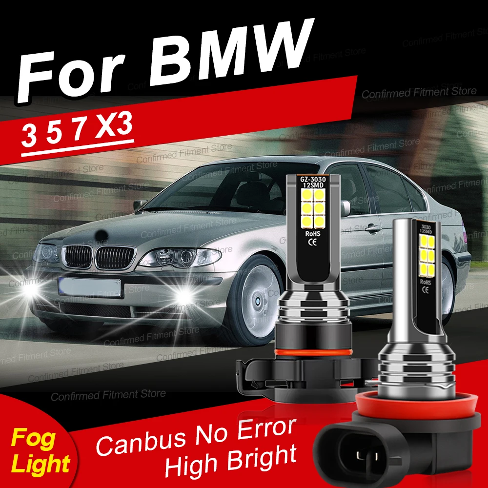 2 шт. светодиодные автомобильные передние противотуманные фары H11 9145 HB4 H10 9006 Canbus