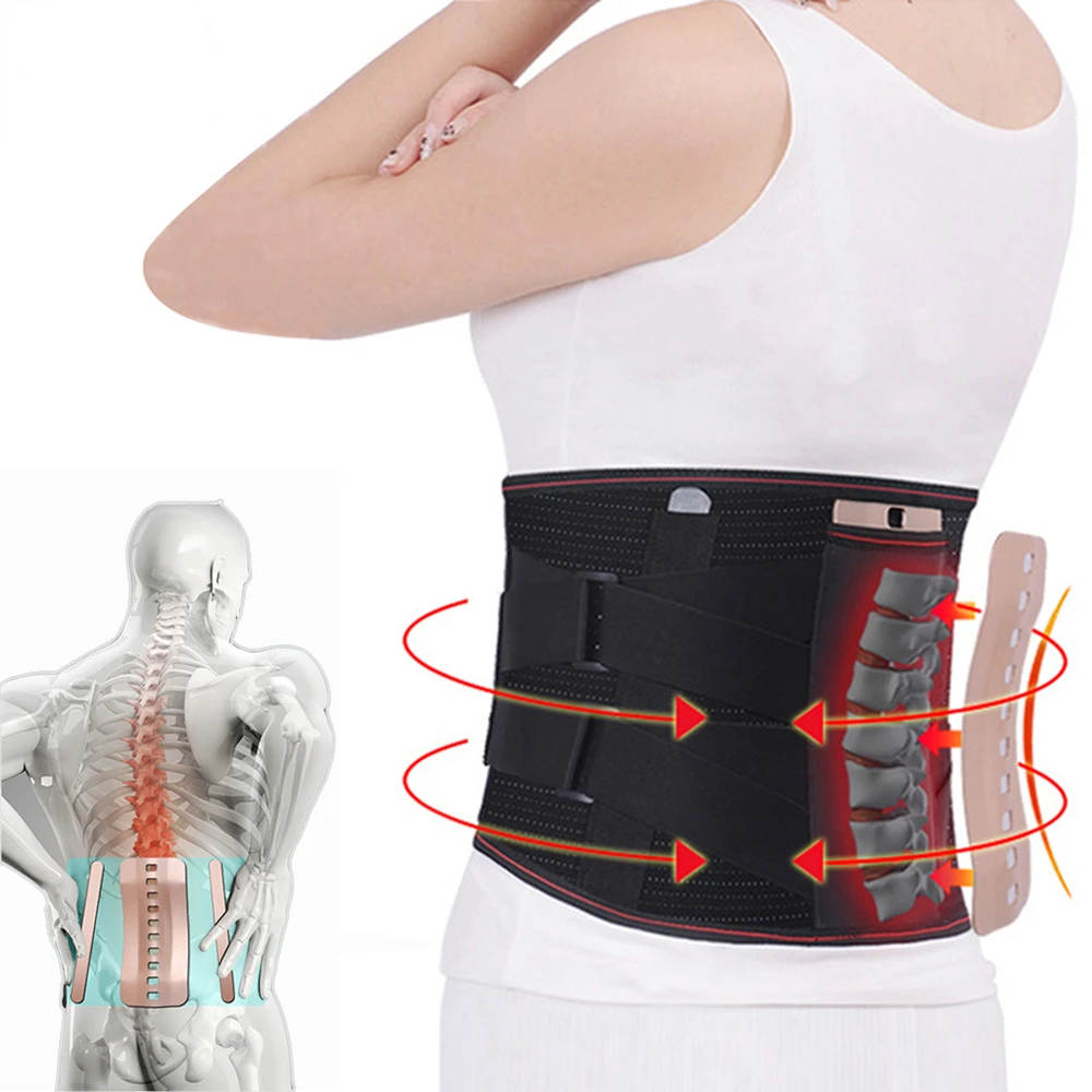 

Self-Heating Decompression Lumbar Back Belt Waist Lower Back Support Brace Disc Herniation Spine Orthopedic Pain Relief