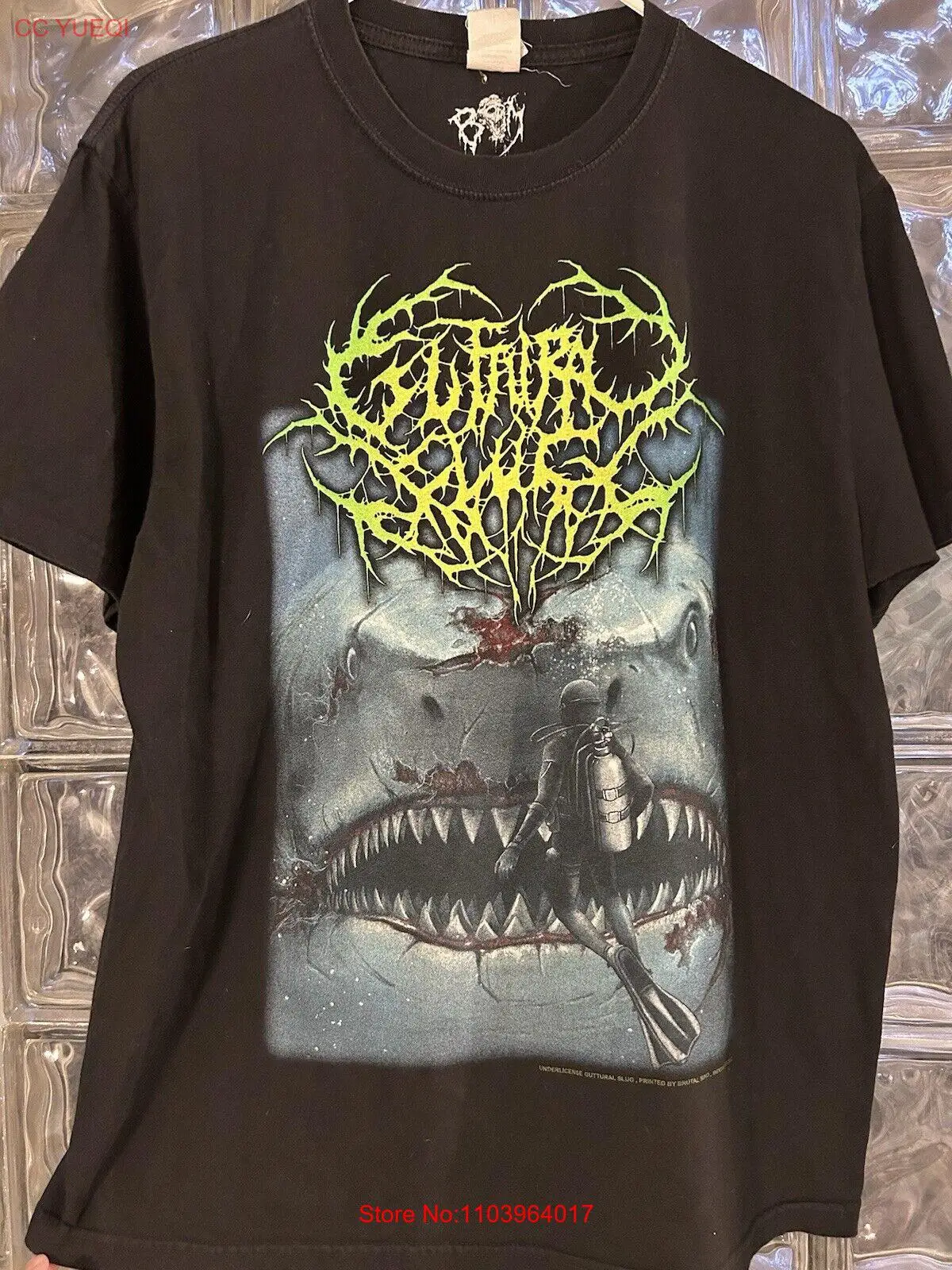 Фото Guttural Slug Футболка Sz L 2022 жестокий разум Slam Death Metal Kraanium Devourment №1