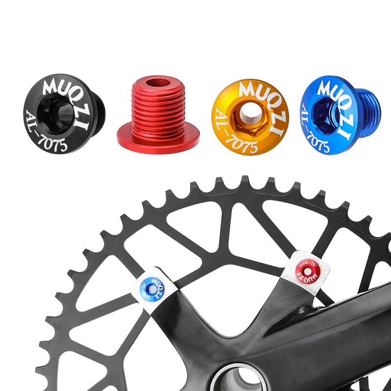 MUQZI Bike Chainring Screws Monoplate Double Plate CNC Chainwheel Bolt For MTB Road Fixed Gear Cycling Crankset Parts