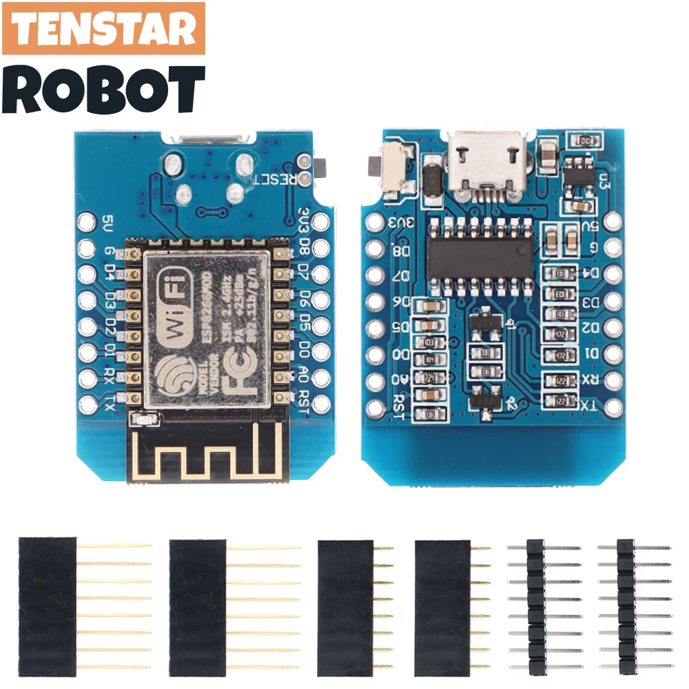 10 шт. P8266 ESP-12 WeMos D1 Мини-модуль Wemos Mini WiFi Макетная плата Micro USB 3 В на базе ESP-8266EX 11