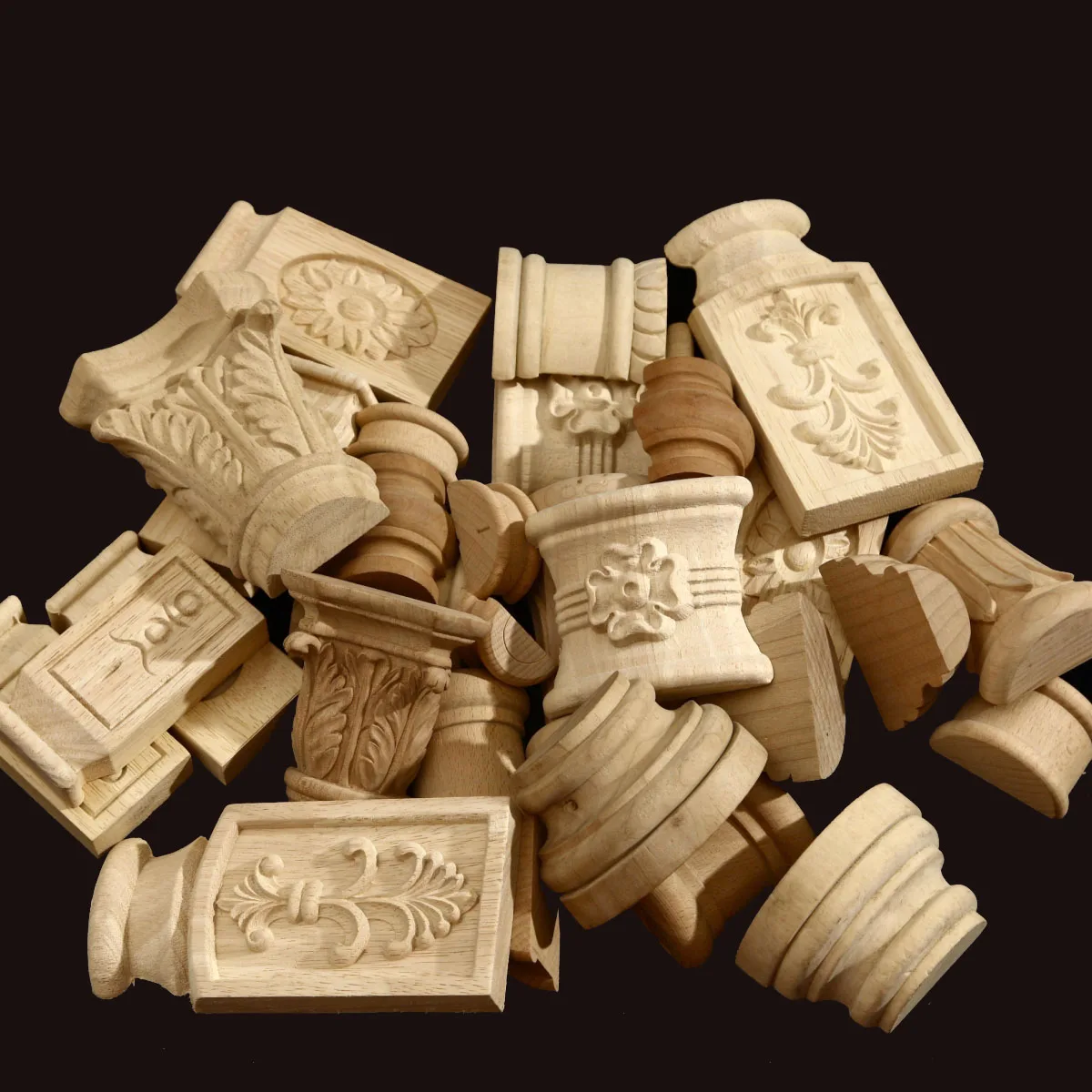 Полукруглая деревянная поворотная колпачок для колонны римская колонна